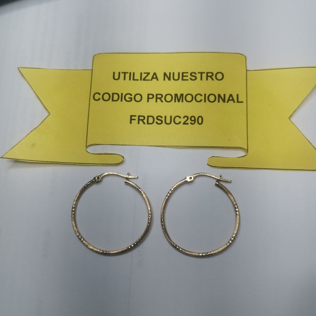 ARRACADAS PAR ORO 14 K 1,40 GRMS (SEMINUEVO)