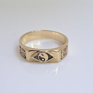 ANILLO, ANILLO DE GRADUACIÓN ORO 14 K 3.5 GRMS (SEMINUEVO)