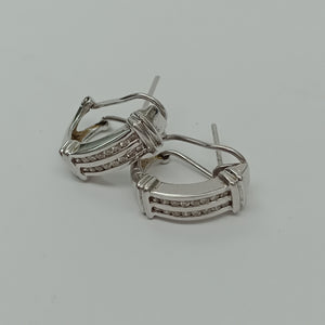 ARETES PAR ORO BLANCO 10 K 6 GRMS (SEMINUEVO)