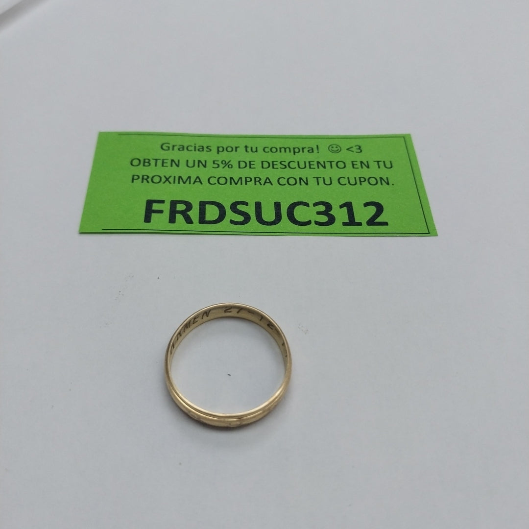 ARGOLLA ORO 10 K 1.6 GRMS (SEMINUEVO)