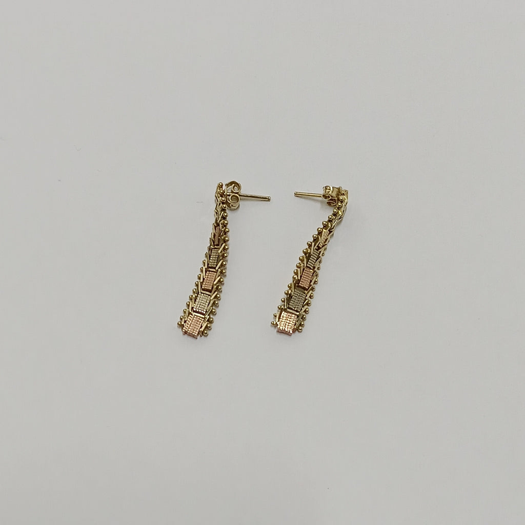 ARETES PAR ORO 14 K 4,00 GRMS (SEMINUEVO)