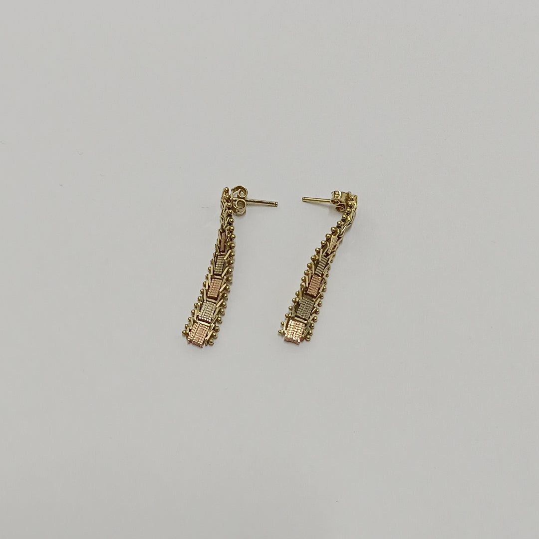 ARETES PAR ORO 14 K 4,00 GRMS (SEMINUEVO)