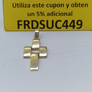 CRUZ,DIJE ORO 14 K 4,10 GRMS (SEMINUEVO)