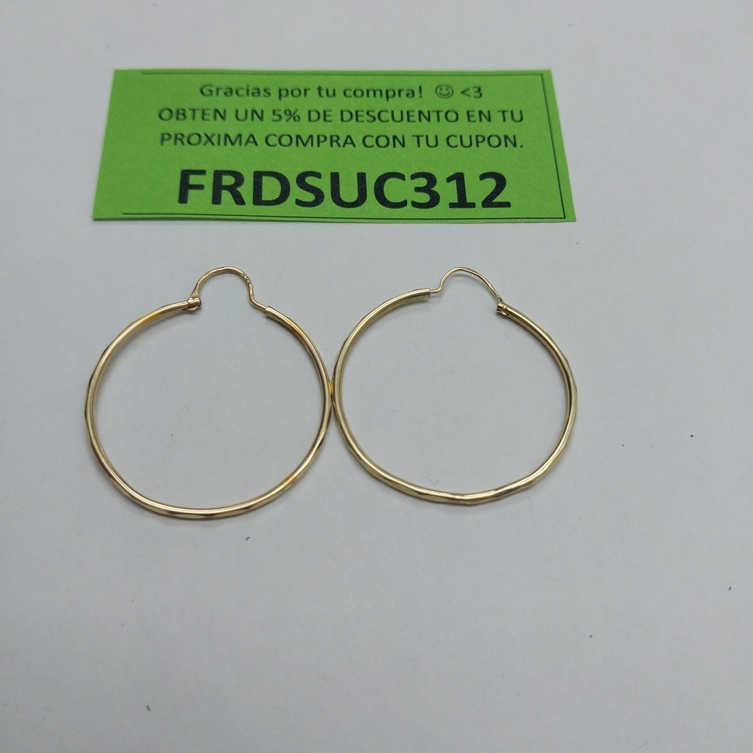 ARRACADAS PAR ORO 14 K 1.9 GRMS (SEMINUEVO)