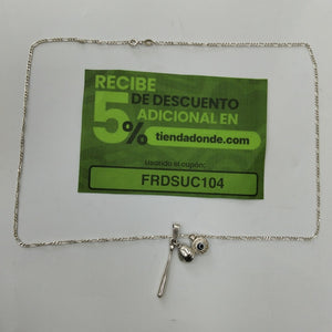 CADENA, DIJE PLATA 8.6 GRMS (SEMINUEVO)