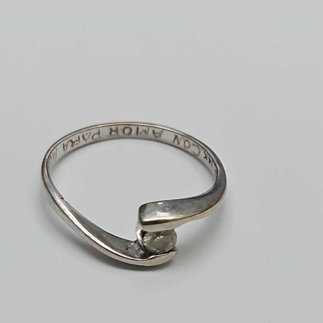 ANILLITO ORO, ORO BLANCO 14 K 1.7 GRMS (SEMINUEVO)