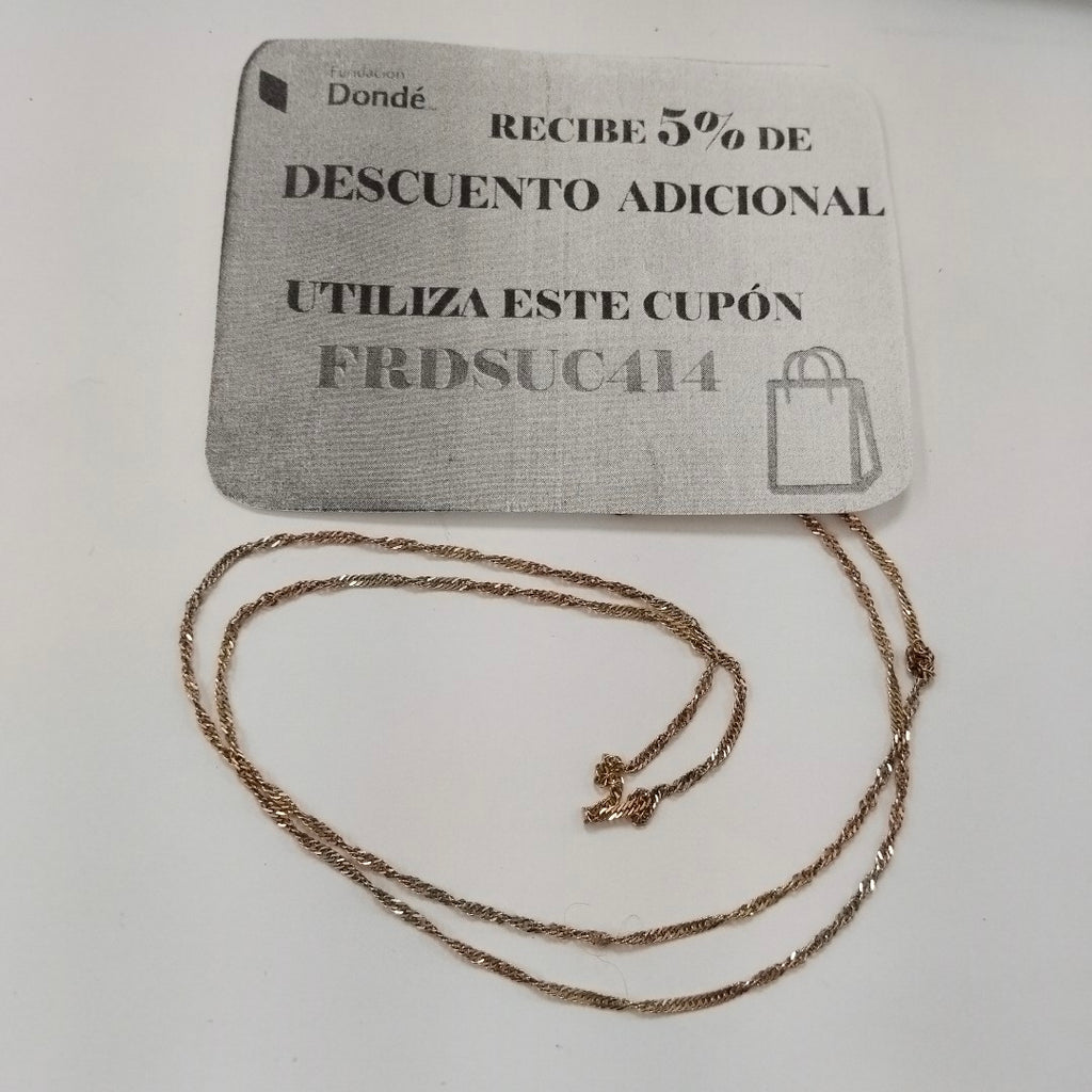 CADENA ORO,ORO COMBINADO 10 K 3,00 GRMS (SEMINUEVO)
