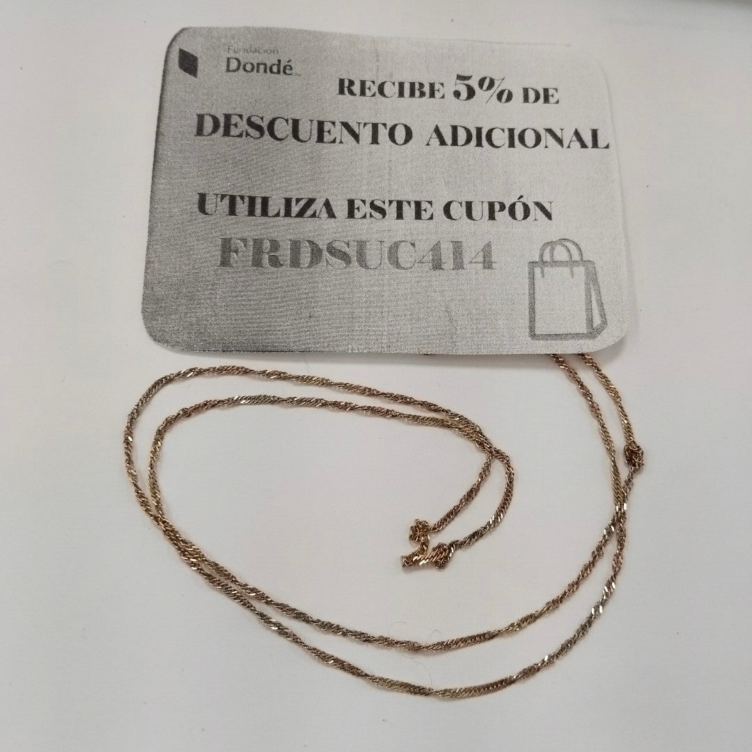 CADENA ORO,ORO COMBINADO 10 K 3,00 GRMS (SEMINUEVO)