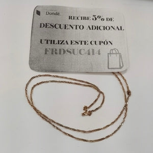CADENA ORO,ORO COMBINADO 10 K 3,00 GRMS (SEMINUEVO)