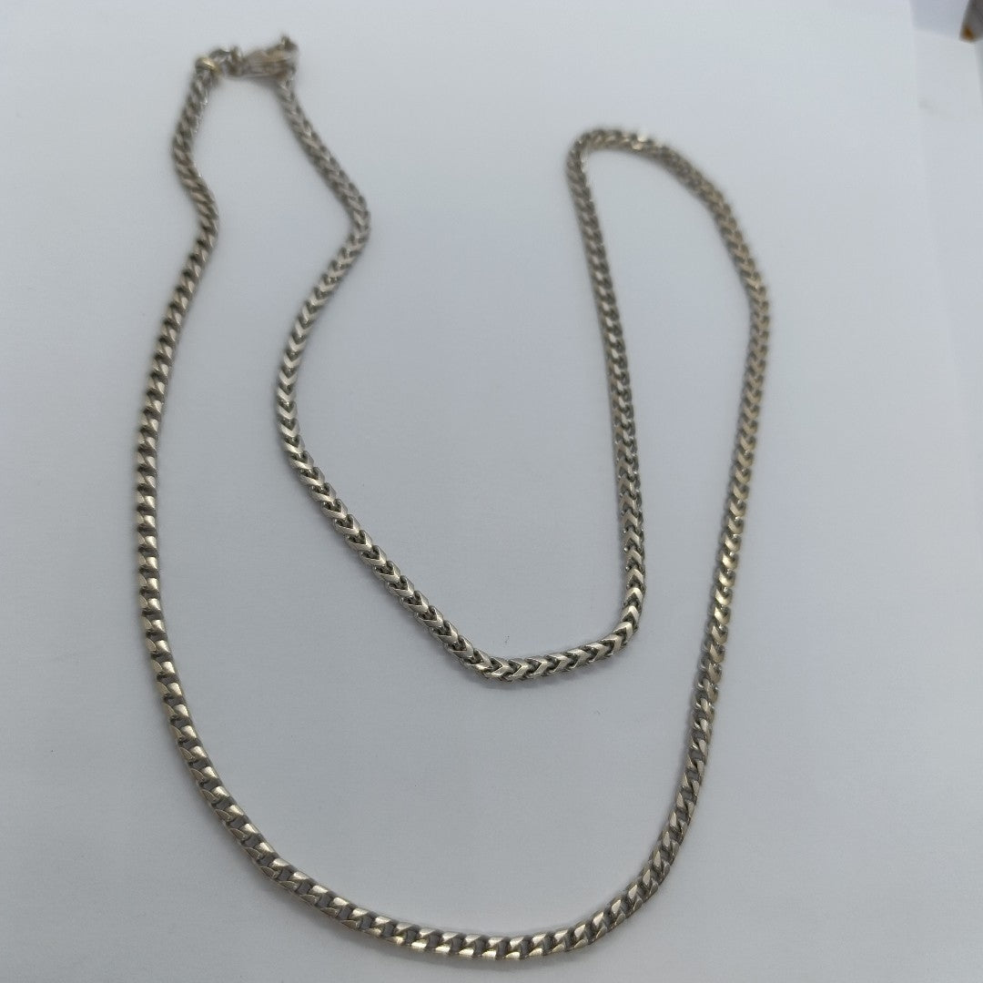 CADENA ORO BLANCO 14 K 32.4 GRMS (SEMINUEVO)