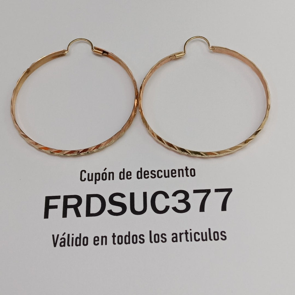 ARRACADAS PAR ORO 8 K 4.6 GRMS (SEMINUEVO)
