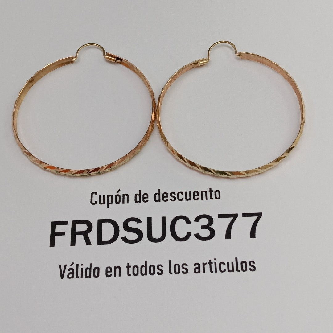ARRACADAS PAR ORO 8 K 4.6 GRMS (SEMINUEVO)
