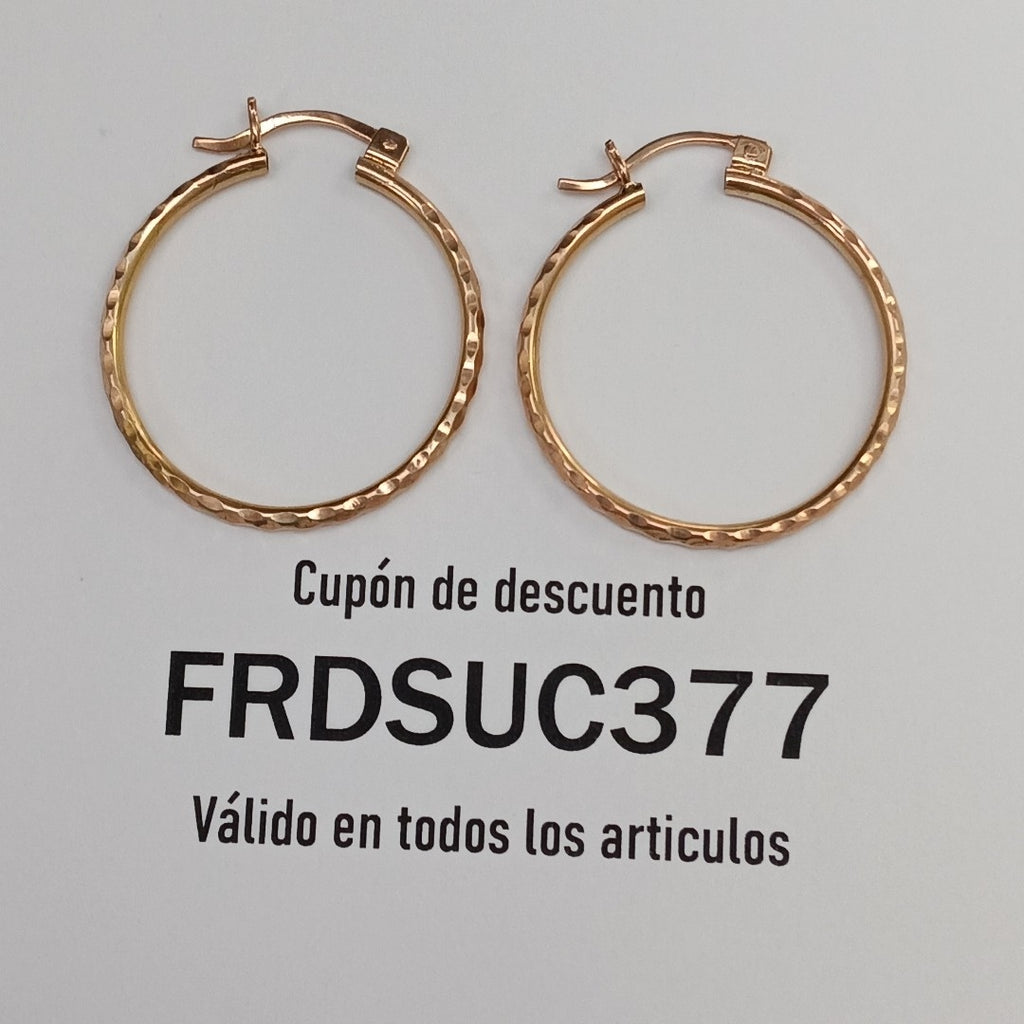 ARRACADAS PAR ORO 10 K 3.5 GRMS (SEMINUEVO)