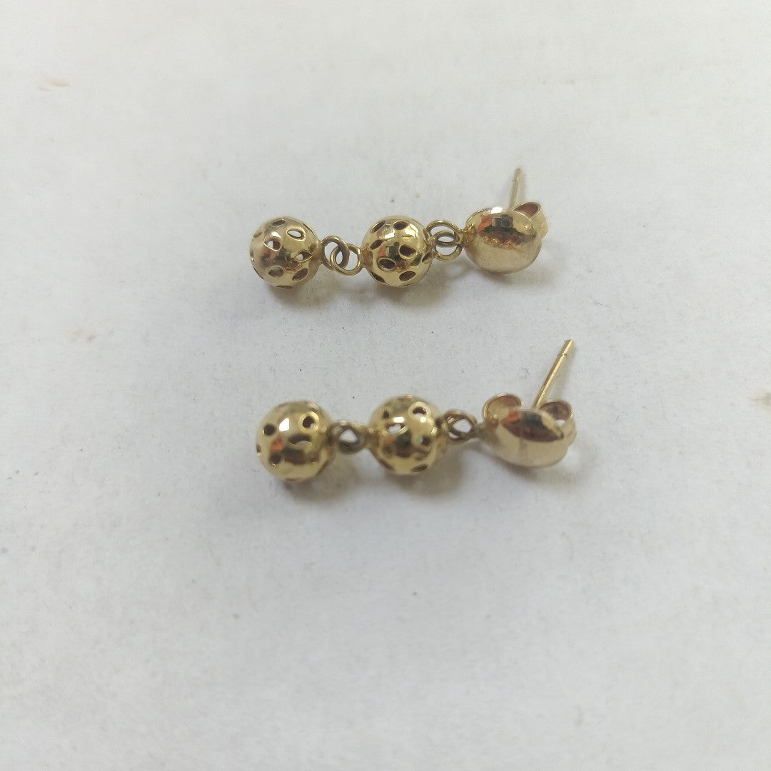 ARETES PAR ORO 14 K 3 GRMS (SEMINUEVO)