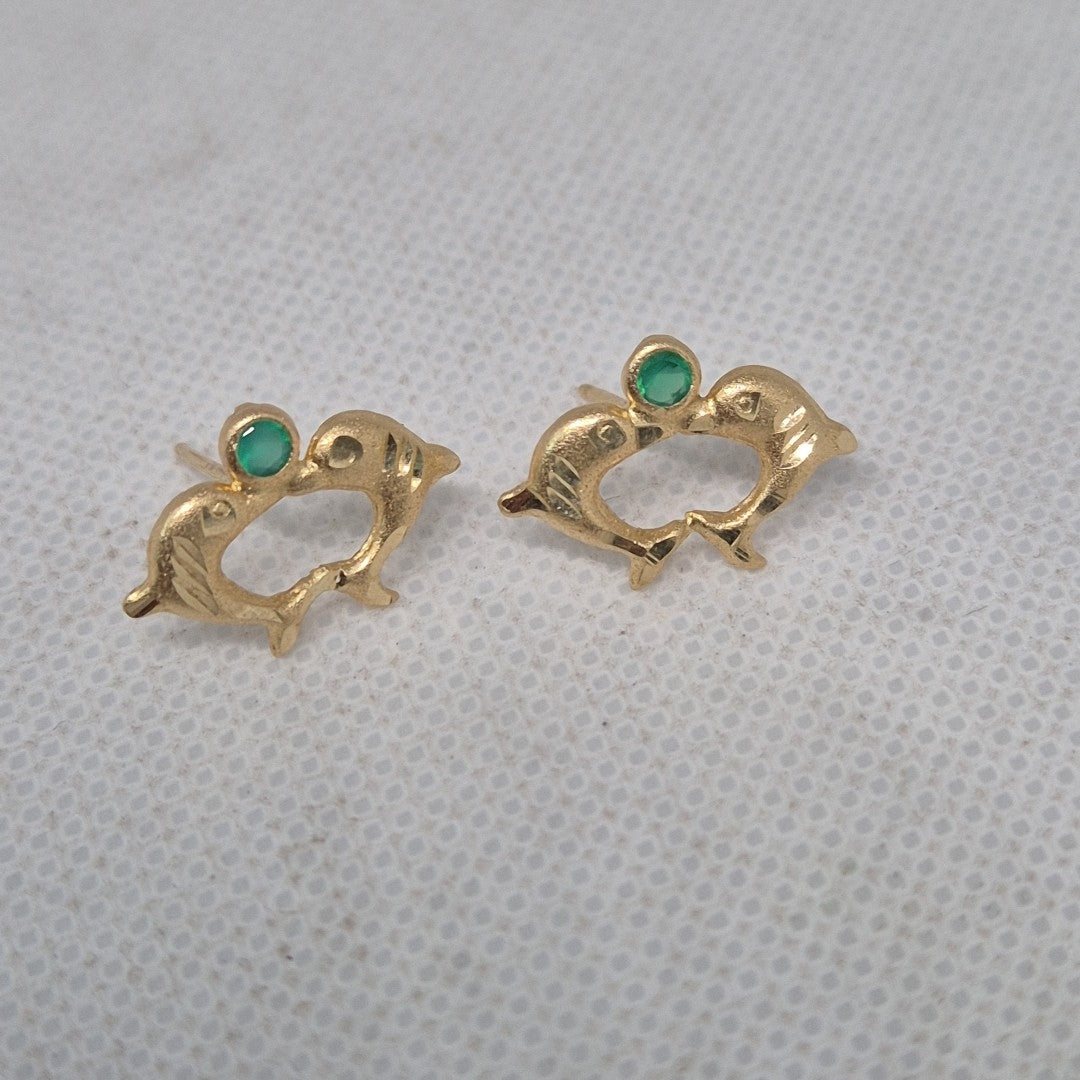 ARETES PAR ORO 14 K 0,70 GRMS (SEMINUEVO)
