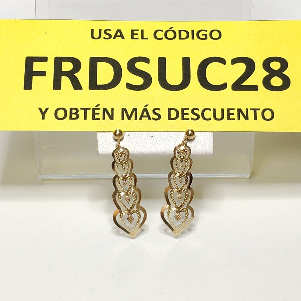 ARETES PAR ORO 14 K 0,60 GRMS (SEMINUEVO)