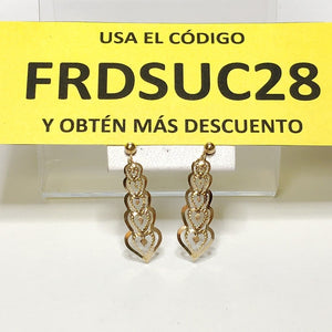 ARETES PAR ORO 14 K 0,60 GRMS (SEMINUEVO)