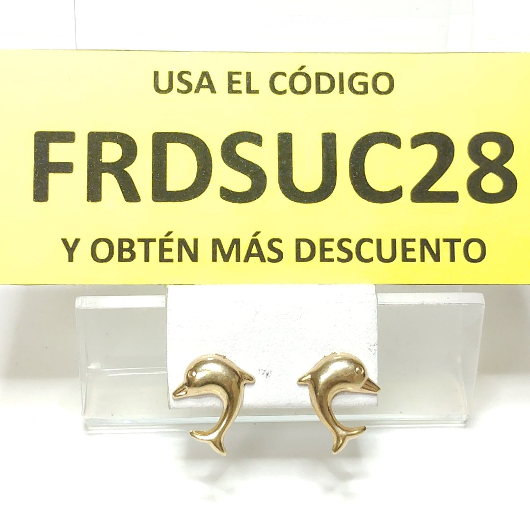 BROQUELES PAR ORO 14 K 1,10 GRMS (SEMINUEVO)