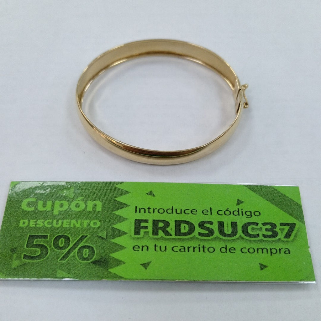 PULSERA RIGIDA ORO 14 K 6.8 GRMS (SEMINUEVO)