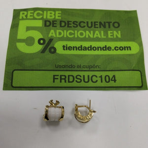ARETES PAR ORO 14 K 8,50 GRMS (SEMINUEVO)
