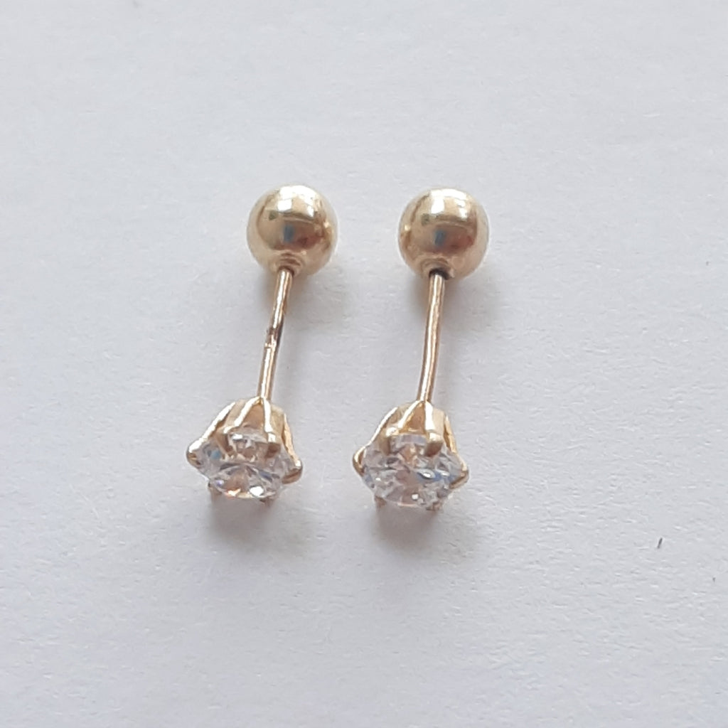 BROQUELES PAR ORO 14 K 0.4 GRMS (SEMINUEVO)