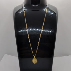 CADENA, MEDALLA RELIGIOSA ORO, ORO COMBINADO 10 K 1.9 GRMS (SEMINUEVO)
