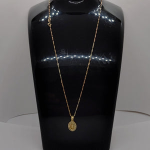 CADENA, MEDALLA RELIGIOSA ORO, ORO COMBINADO 10 K 1.2 GRMS (SEMINUEVO)