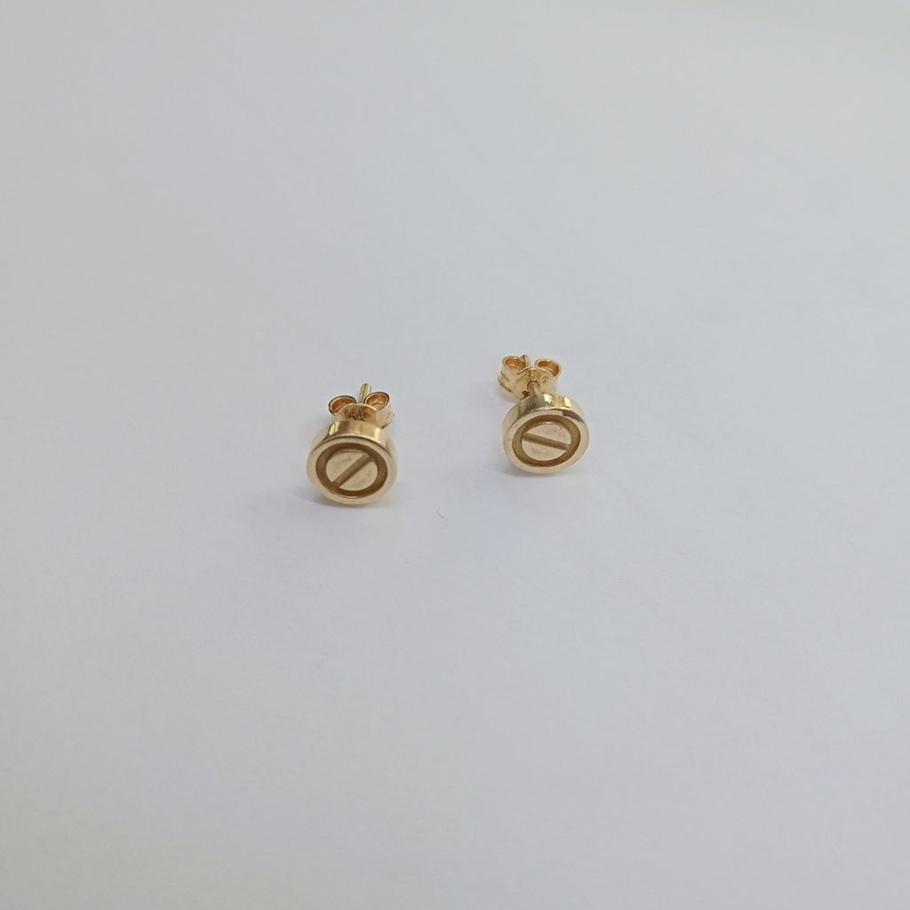 BROQUELES PAR ORO 14 K 2,40 GRMS (SEMINUEVO)