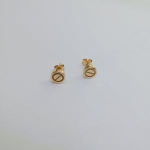 BROQUELES PAR ORO 14 K 2,40 GRMS (SEMINUEVO)