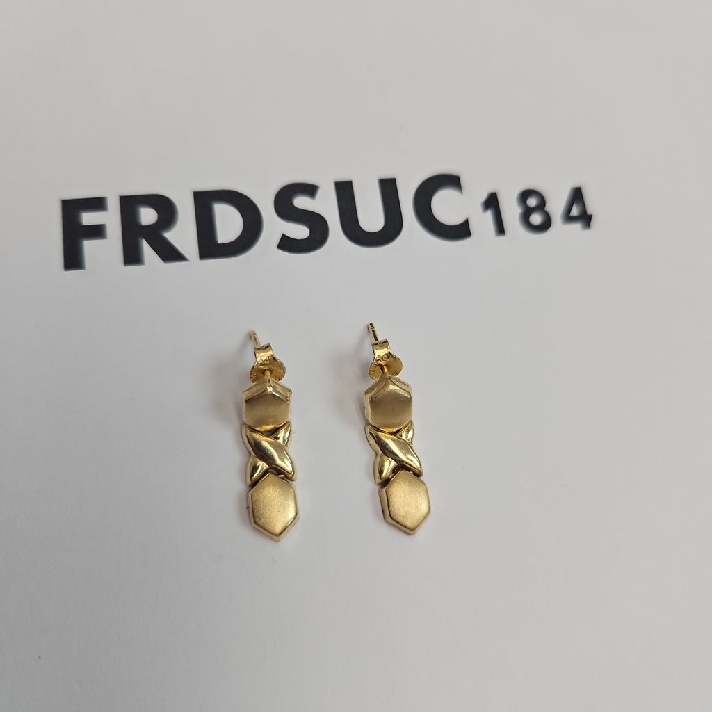 ARETES PAR ORO 14 K 2.3 GRMS (SEMINUEVO)