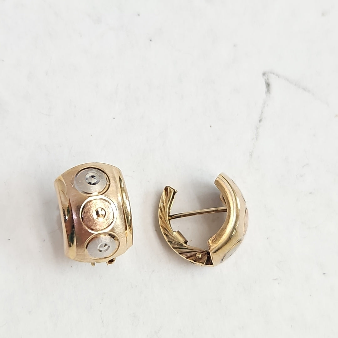 ARETES PAR ORO 14 K 2.9 GRMS (SEMINUEVO)