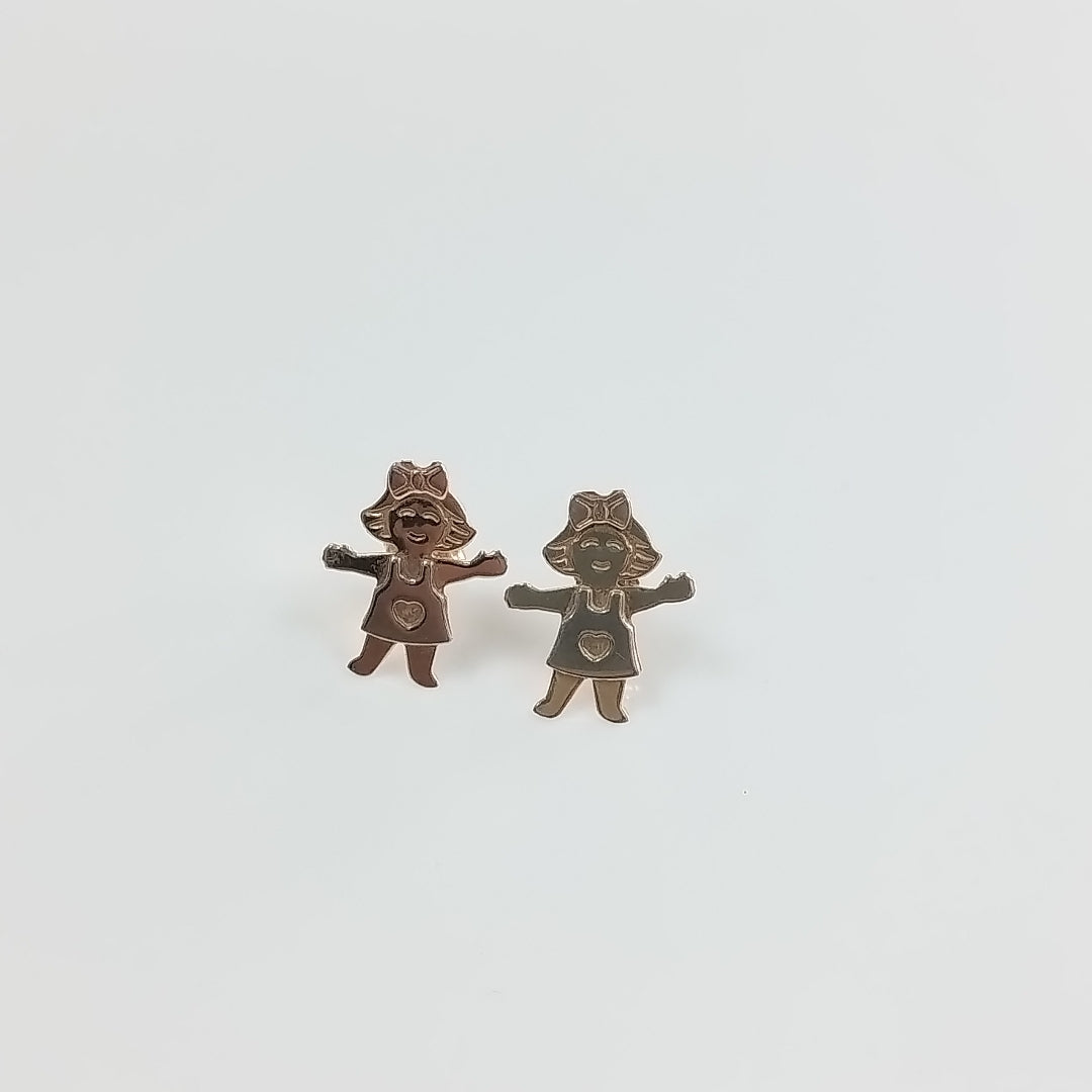 BROQUELES PAR ORO 14 K 1.4 GRMS (SEMINUEVO)