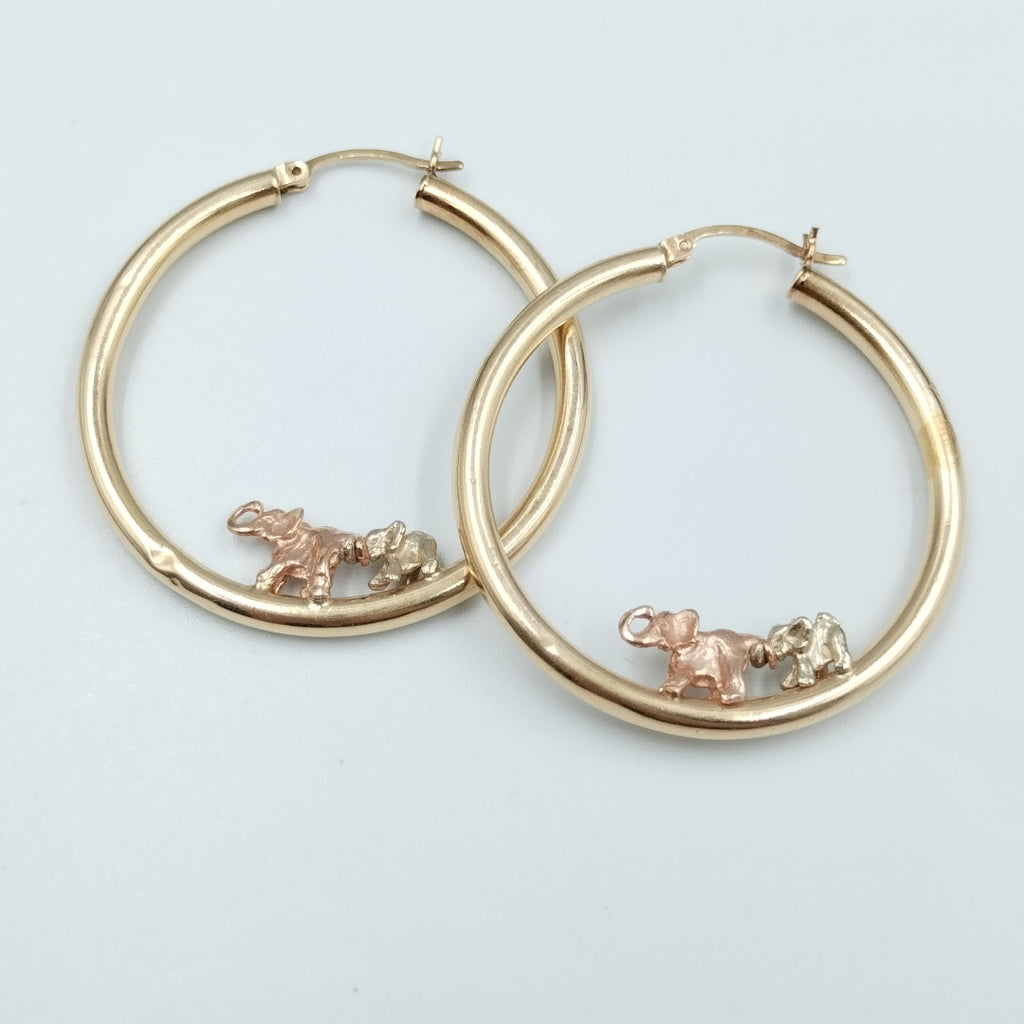 ARRACADAS PAR ORO 14 K 5.8 GRMS (SEMINUEVO)