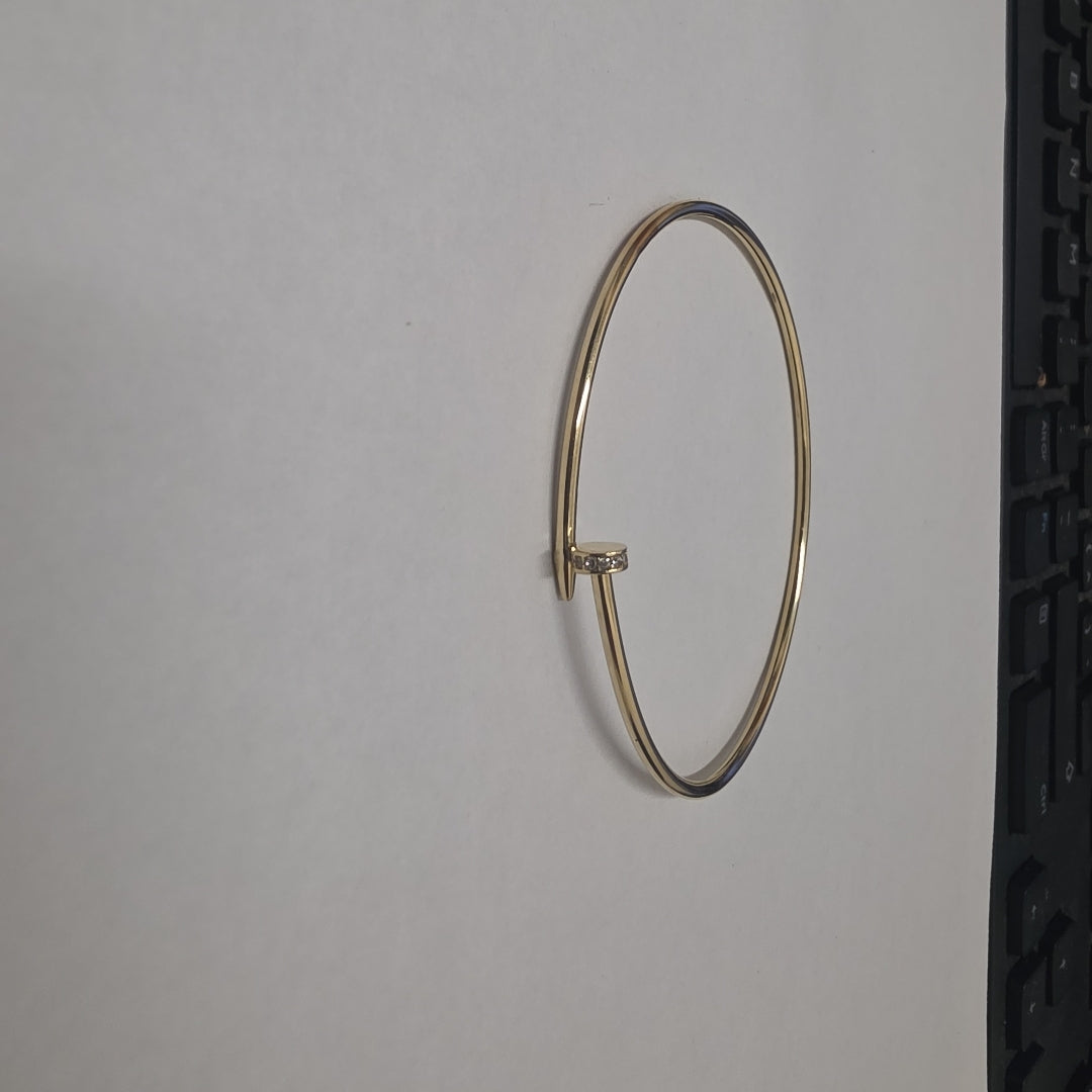 PULSERA RIGIDA ORO 10 K 2.6 GRMS (SEMINUEVO)
