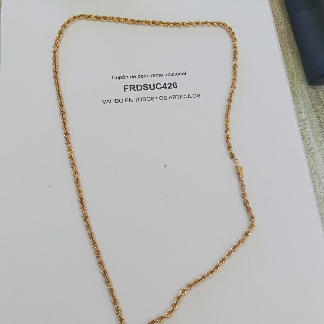 CADENA ORO 14 K 31,60 GRMS (SEMINUEVO)