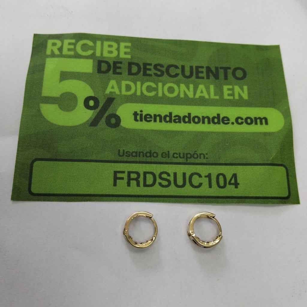 ARRACADAS PAR ORO 10 K 1.3 GRMS (SEMINUEVO)