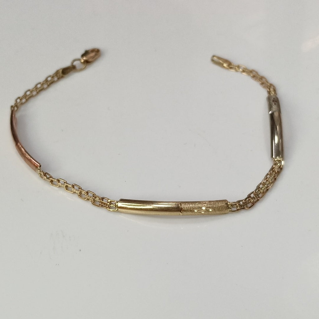 PULSERA ORO COMBINADO 10 K 2,70 GRMS (SEMINUEVO)