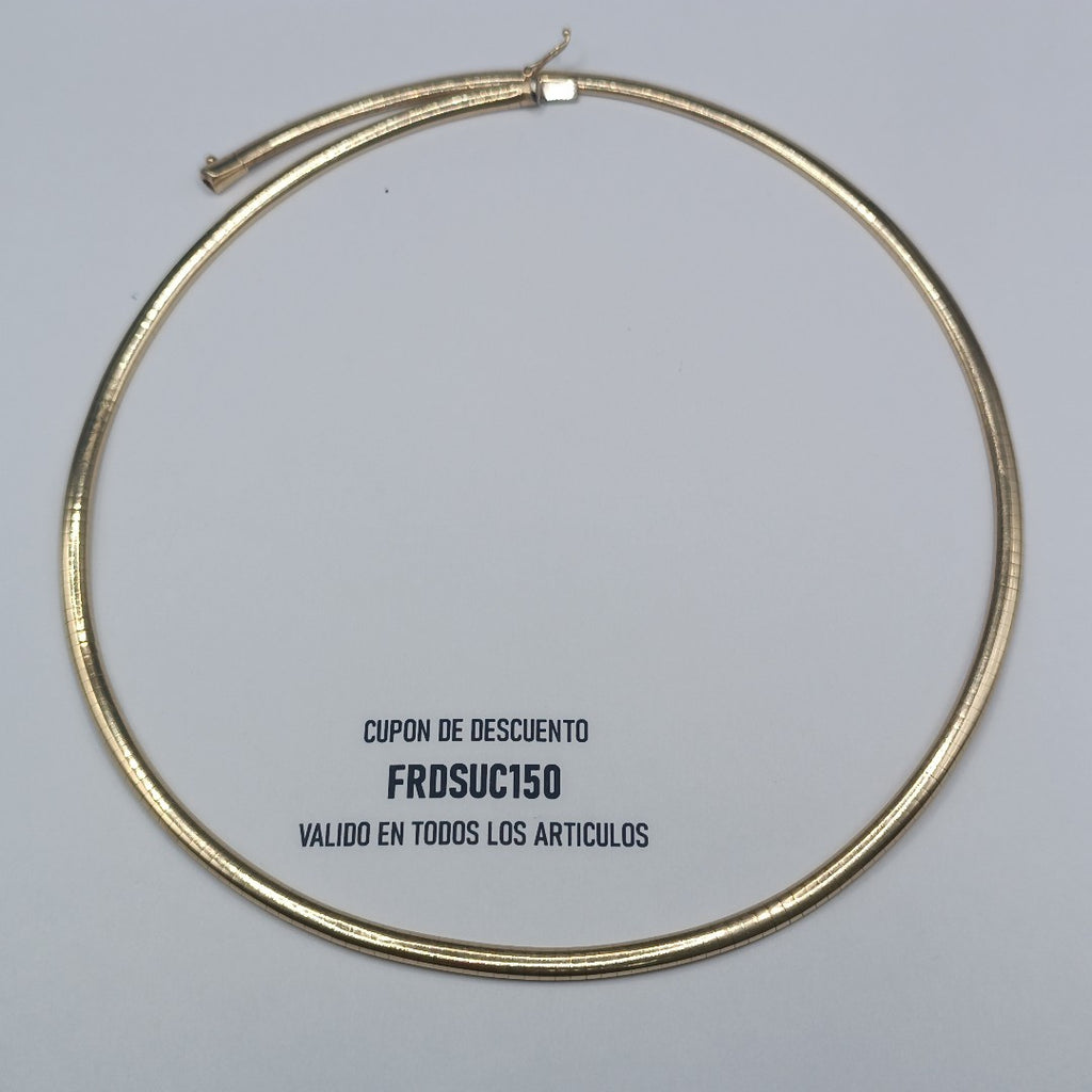 GARGANTILLA ORO 14 K 22.3 GRMS (SEMINUEVO)