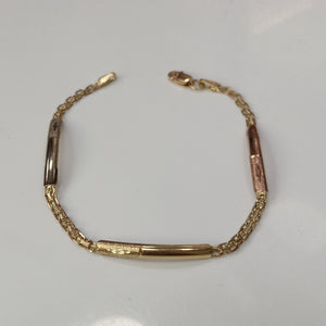PULSERA ORO COMBINADO 10 K 2,60 GRMS (SEMINUEVO)