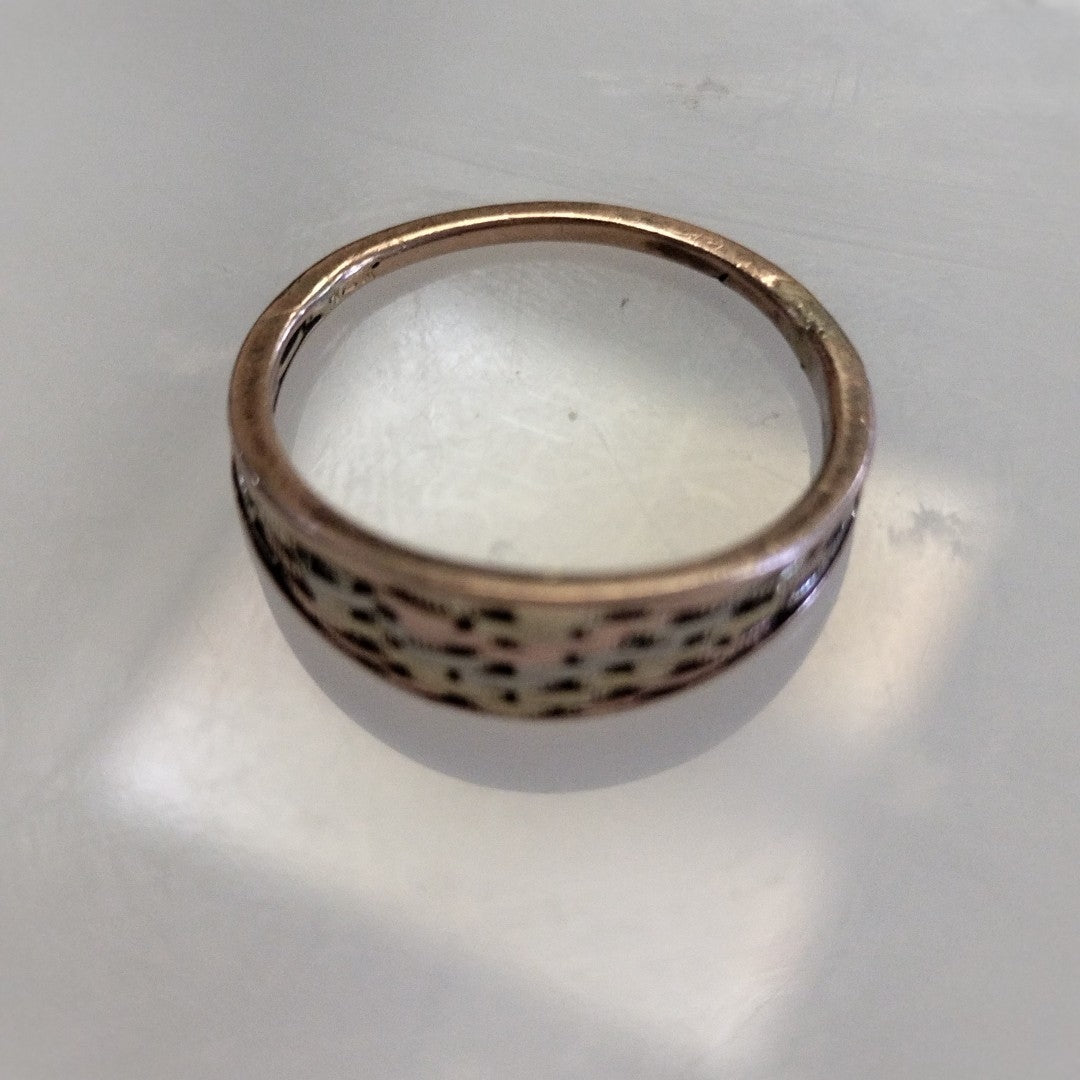 ANILLO ORO, ORO COMBINADO 10 K 1.7 GRMS (SEMINUEVO)
