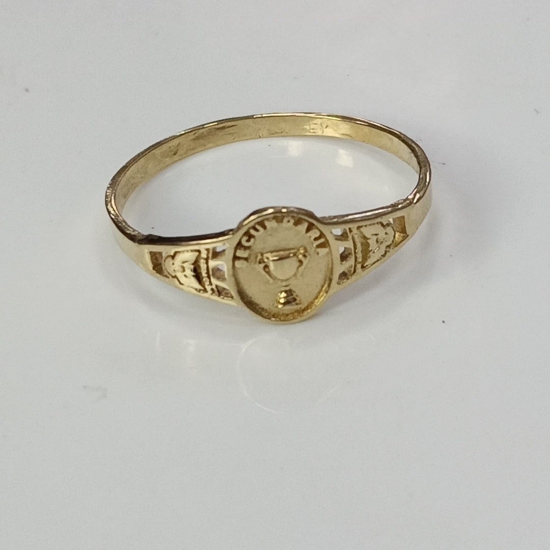 ANILLO DE GRADUACIÓN ORO 10 K 1,10 GRMS (SEMINUEVO)