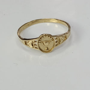 ANILLO DE GRADUACIÓN ORO 10 K 1,10 GRMS (SEMINUEVO)