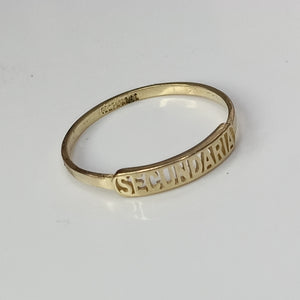 ANILLO DE GRADUACIÓN ORO 10 K 1,00 GRMS (SEMINUEVO)
