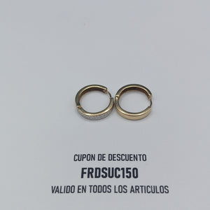 ARRACADAS PAR ORO 14 K 2.1 GRMS (SEMINUEVO)