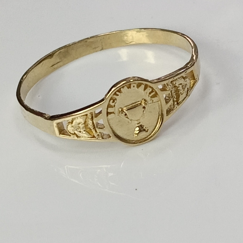 ANILLO DE GRADUACIÓN ORO 10 K 1,00 GRMS (SEMINUEVO)