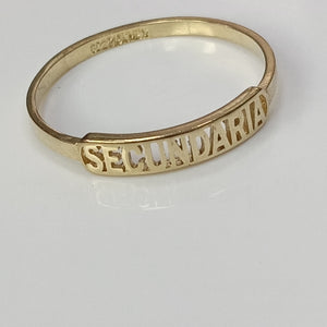 ANILLO DE GRADUACIÓN ORO 10 K 1,00 GRMS (SEMINUEVO)