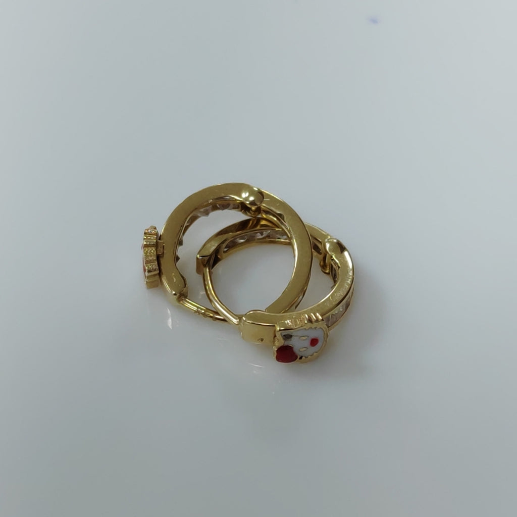 ARETES PAR ORO 14 K 1,60 GRMS (SEMINUEVO)