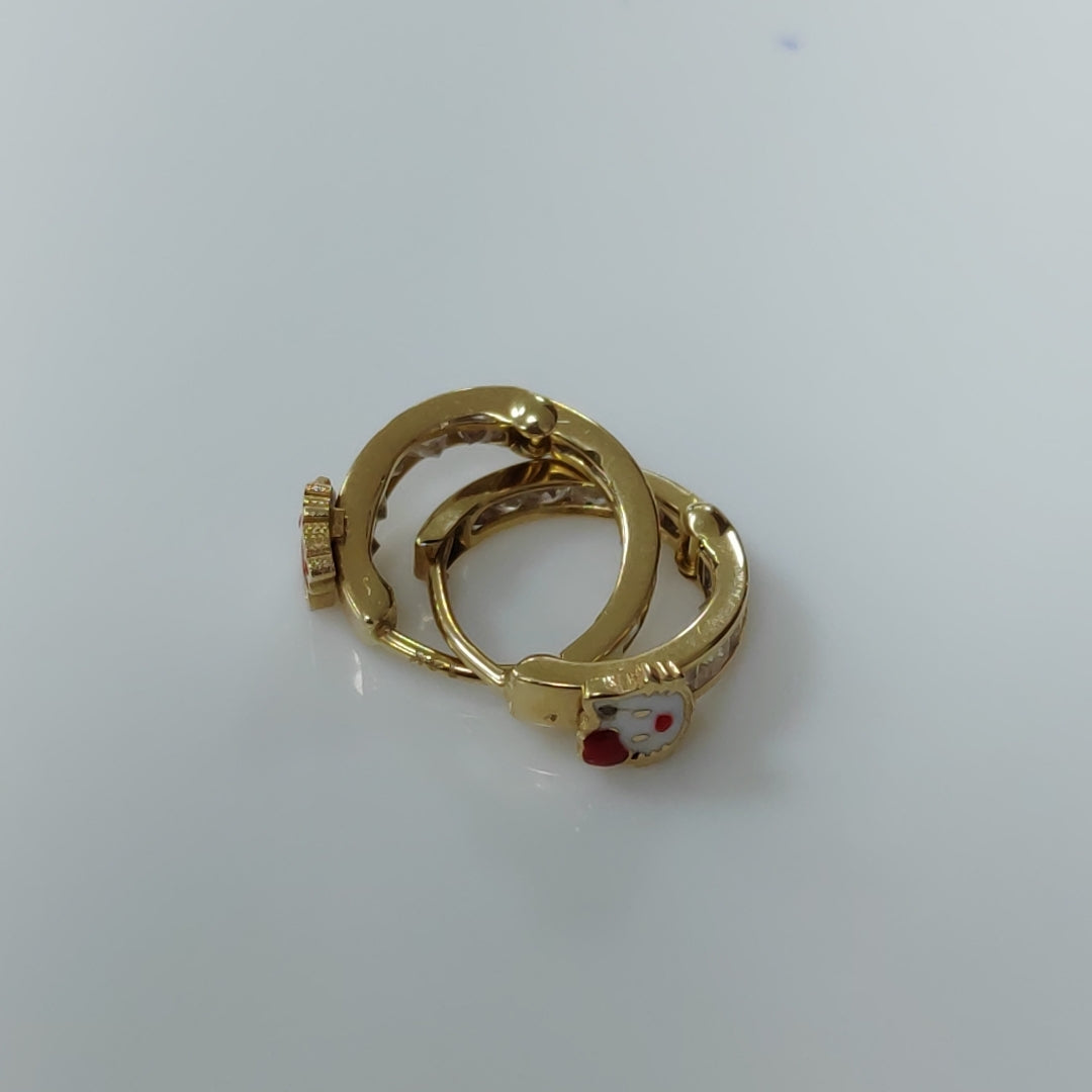 ARETES PAR ORO 14 K 1,60 GRMS (SEMINUEVO)