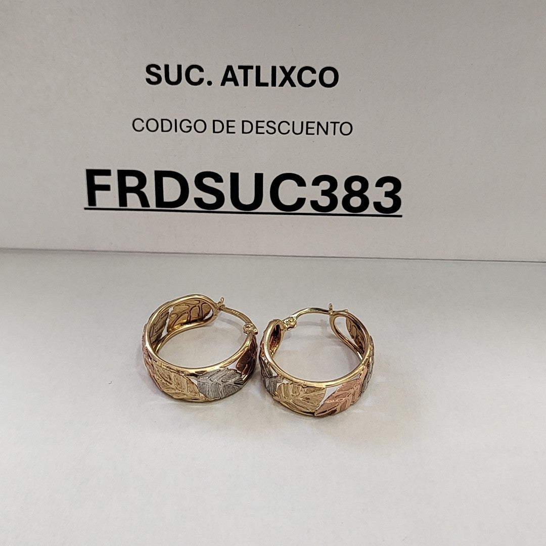 ARRACADAS PAR ORO 14 K 5,20 GRMS (SEMINUEVO)
