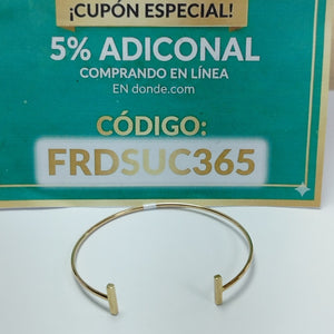PULSERA RIGIDA ORO 14 K 3,50 GRMS (SEMINUEVO)